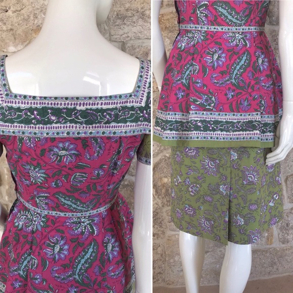 Gorgeous Rare Vintage 1950s Ruth Starling Originals Multi Floral Print Dress - Picture 9 of 15